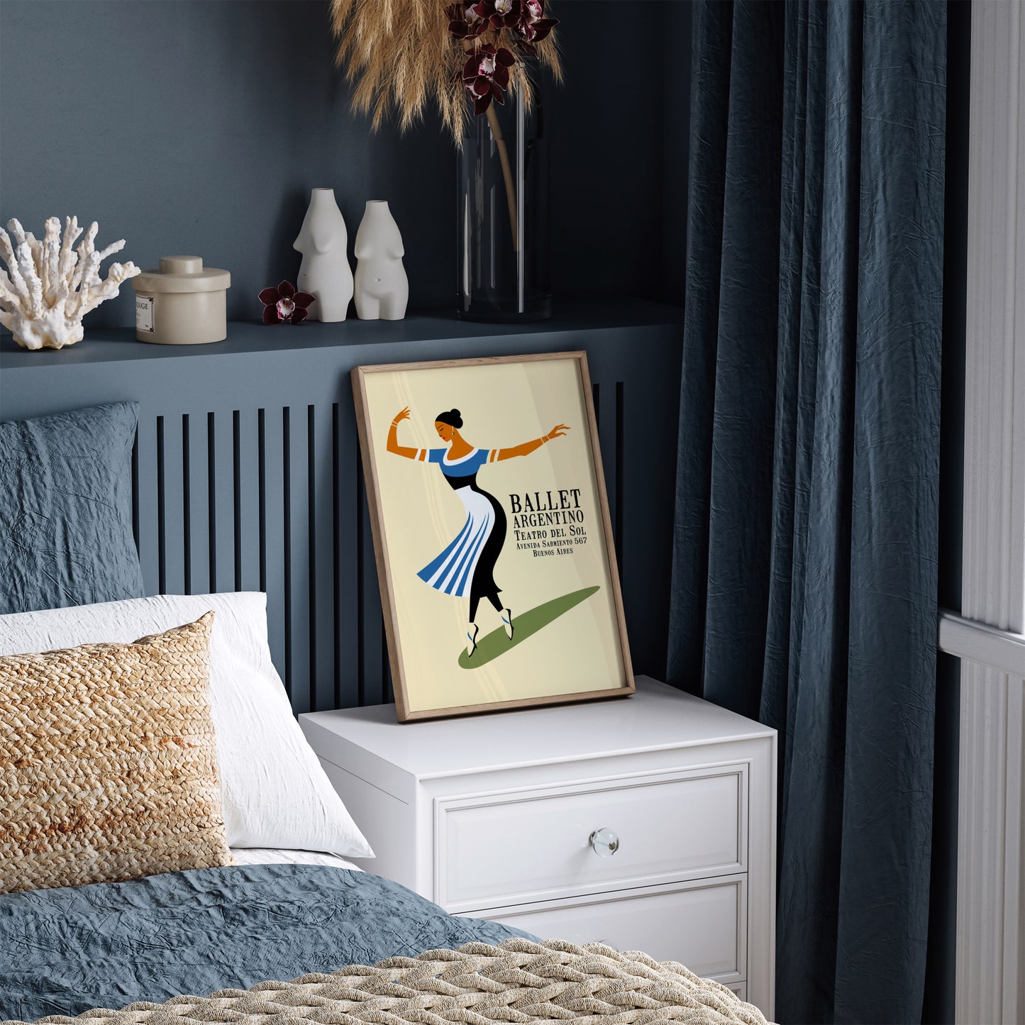 Argentino Ballet Retro Ballerina Wall Art