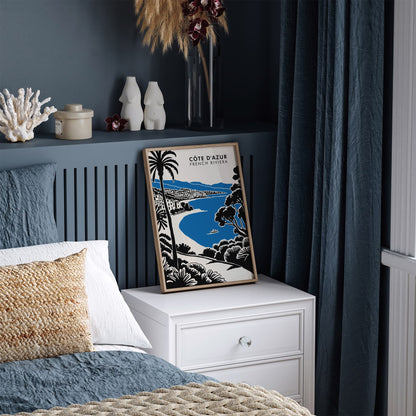 Côte d'Azur Travel Poster - French Riviera Art