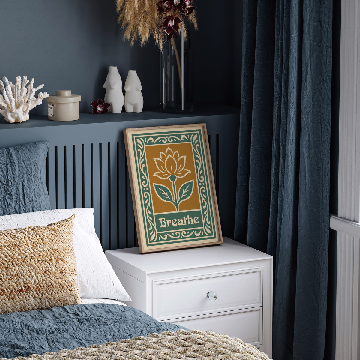 Breathe Art Print - Floral Wall Art