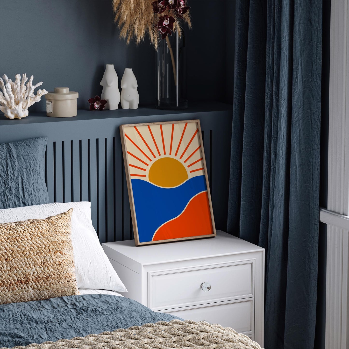 Mid Century Modern Sunset Poster