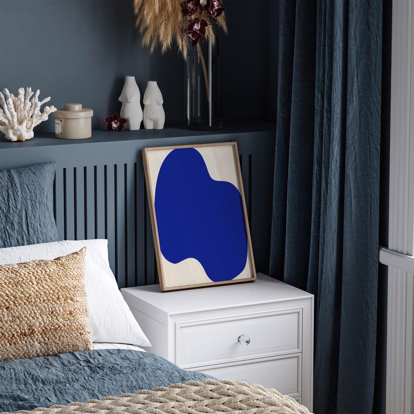 Blue Abstract Poster – Modern Wall Art