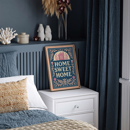 Home Sweet Home Art Print - Entryway Wall Decor Poster