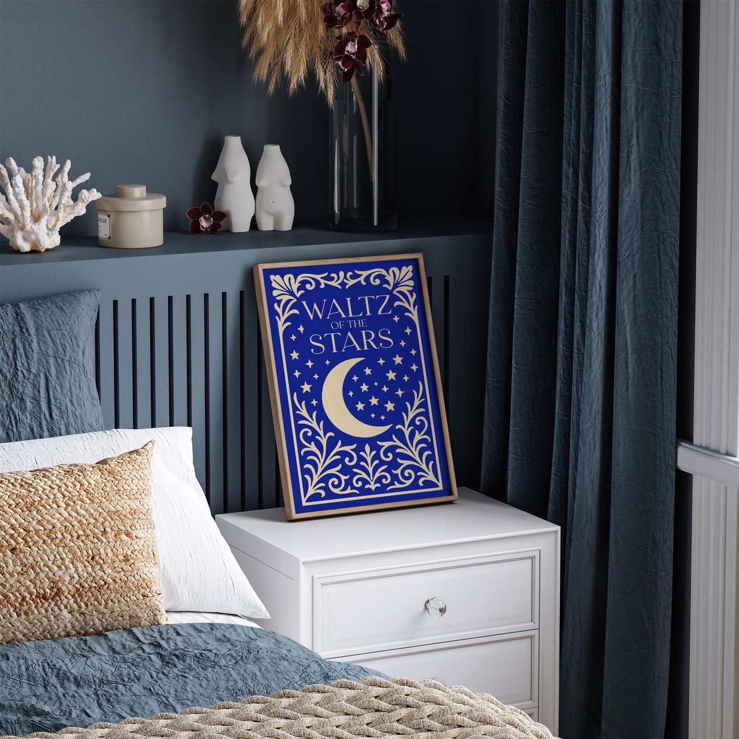 Waltz of the Stars Poster - Blue Moon Art Print