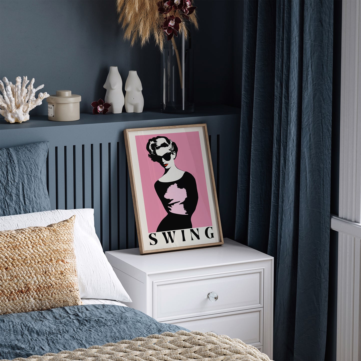 Swing Retro 60s Fashion Art Print