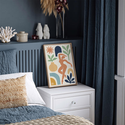 Modern Abstract Cut Outs - Colorful Wall Art Print