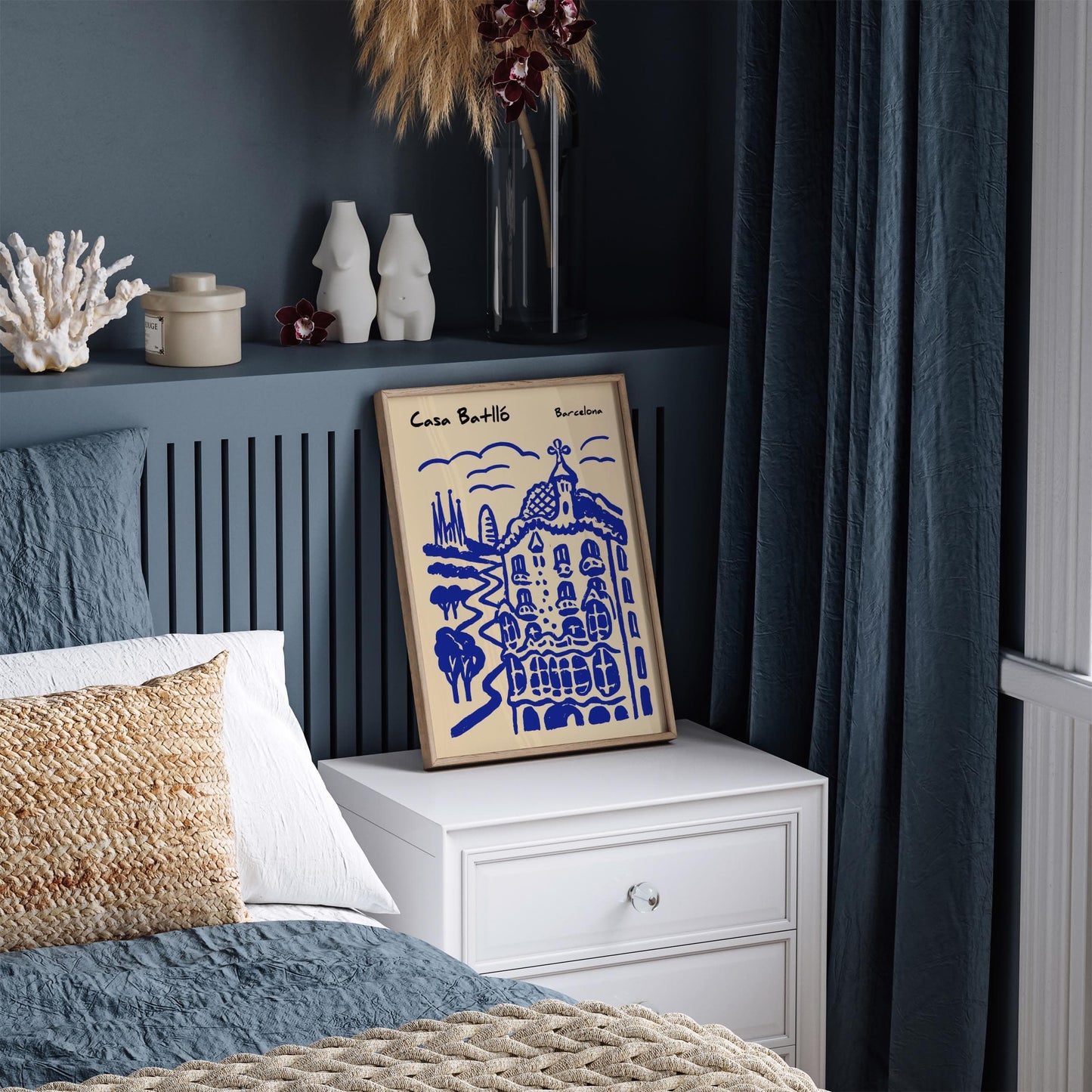 Casa Batlló Poster - Barcelona Gaudi Architecture Wall Art