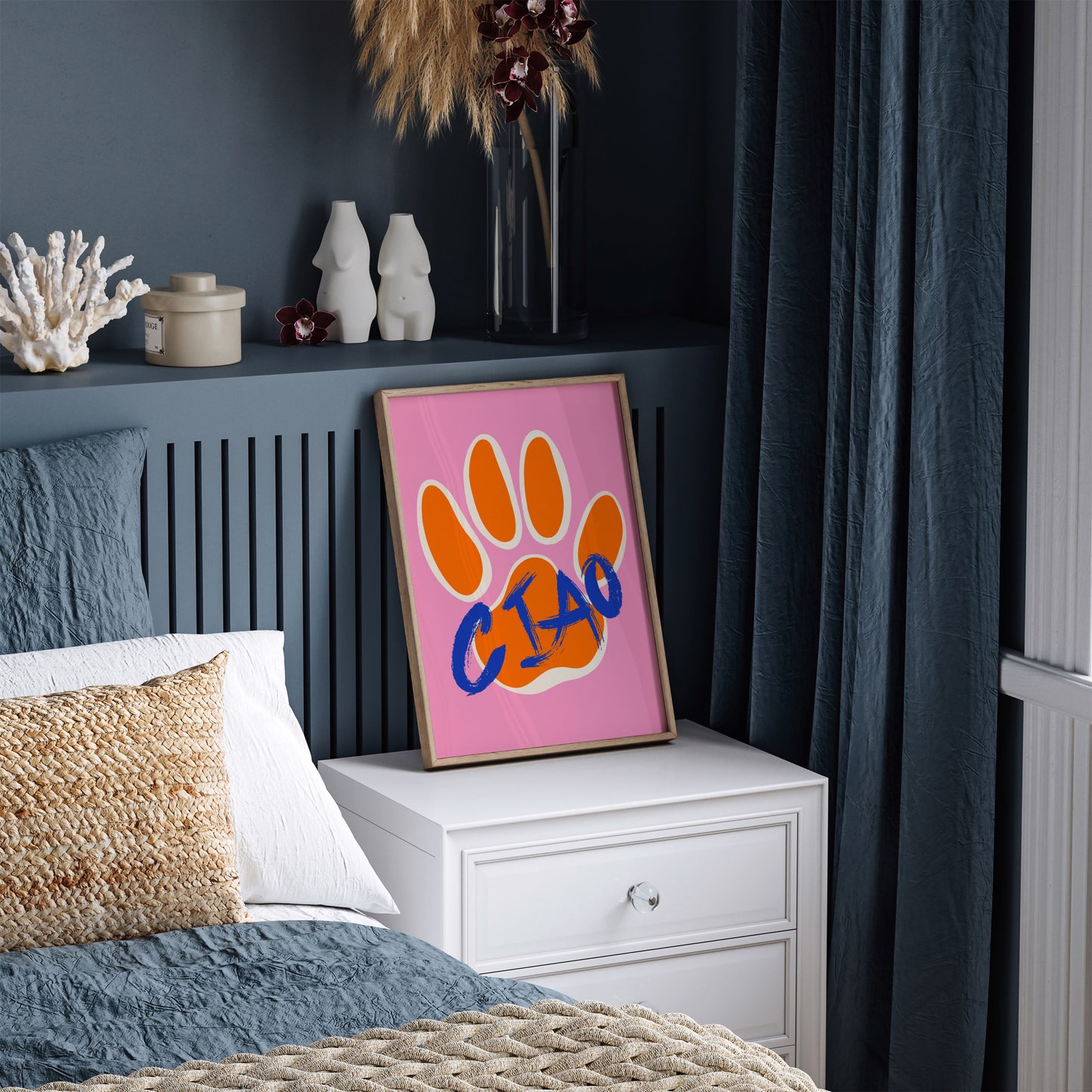 Ciao Pop Art Cats Paw Wall Art 2024