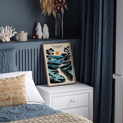 Marin County, California Travel Poster