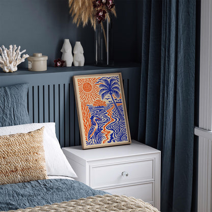 Florida Abstract Landscape Art Poster