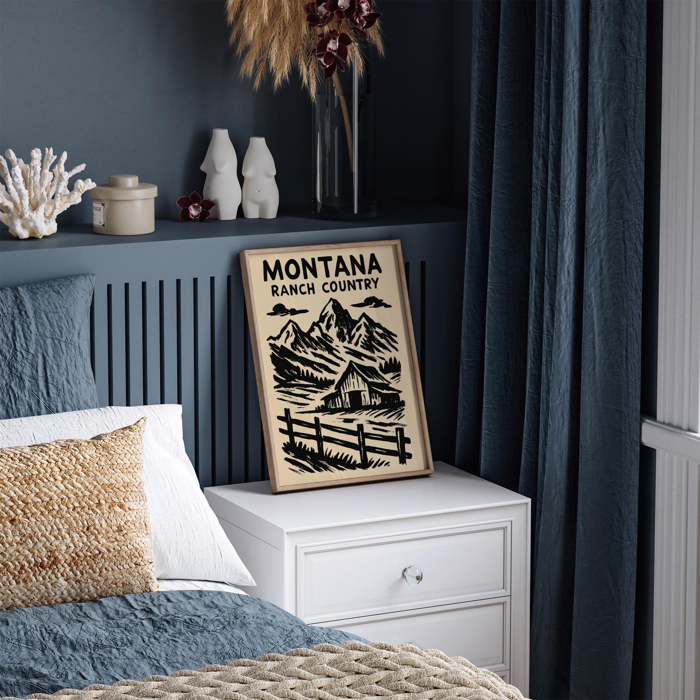 Montana Ranch City Poster