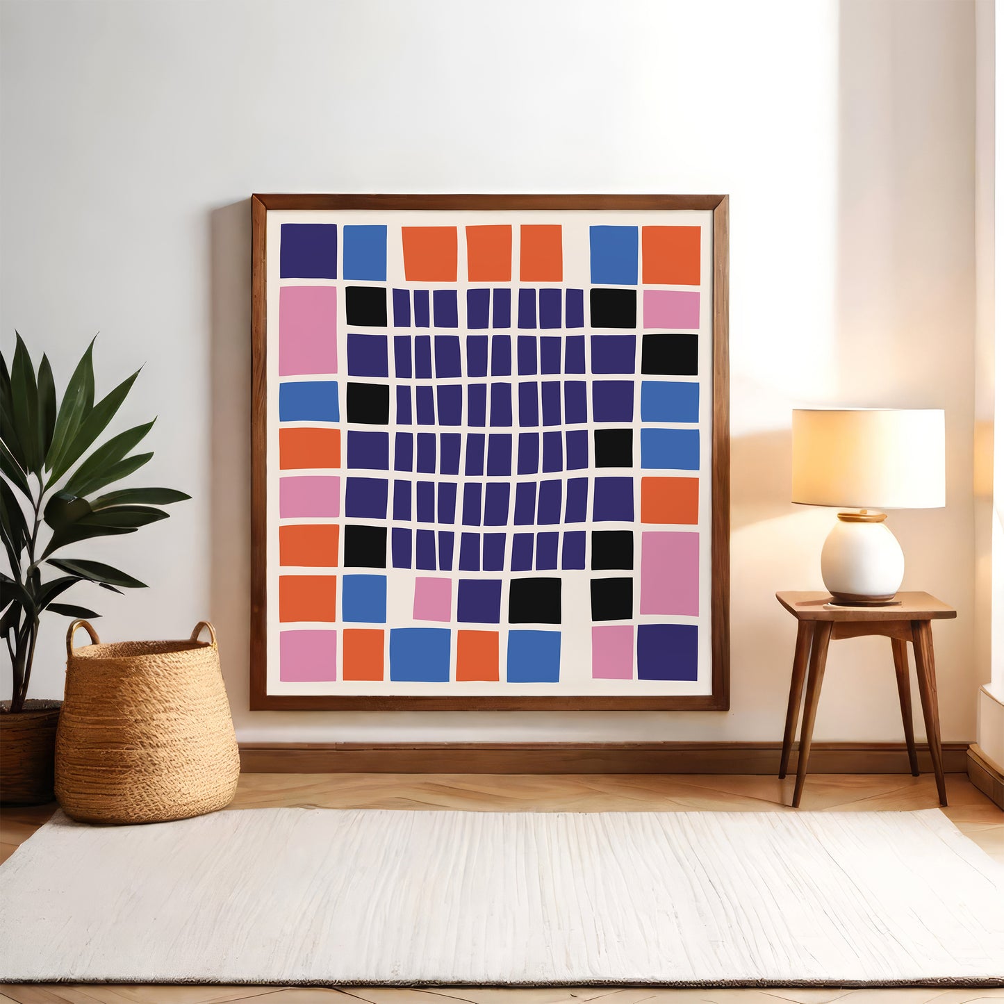 Mid Century Colorblocks Art Print