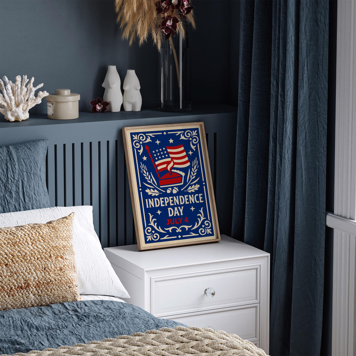 July 4 Independence Day Art Poster