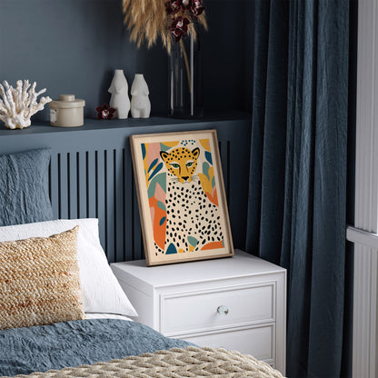 Vintage Cheetah Portrait Wall Art