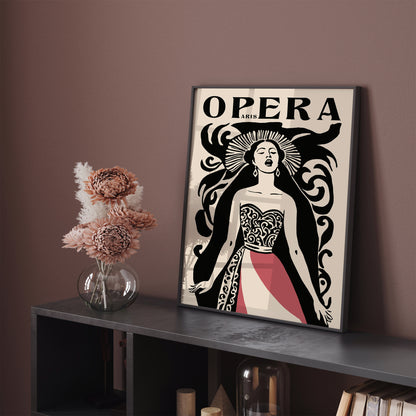 Paris Opera Singer Art Print Vintage Collection