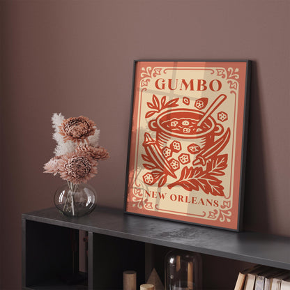Gumbo New Orleans Poster - Louisiana Wall Art