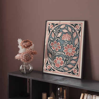 Rococo Floral Composition Art Print