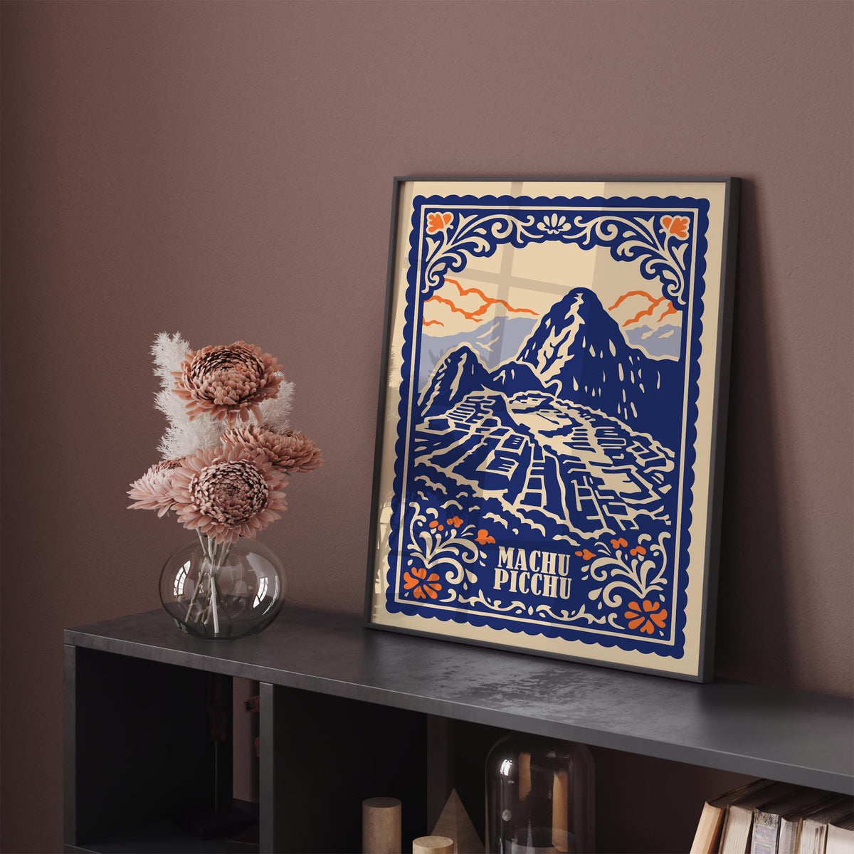 Machu Picchu Peru Travel Poster