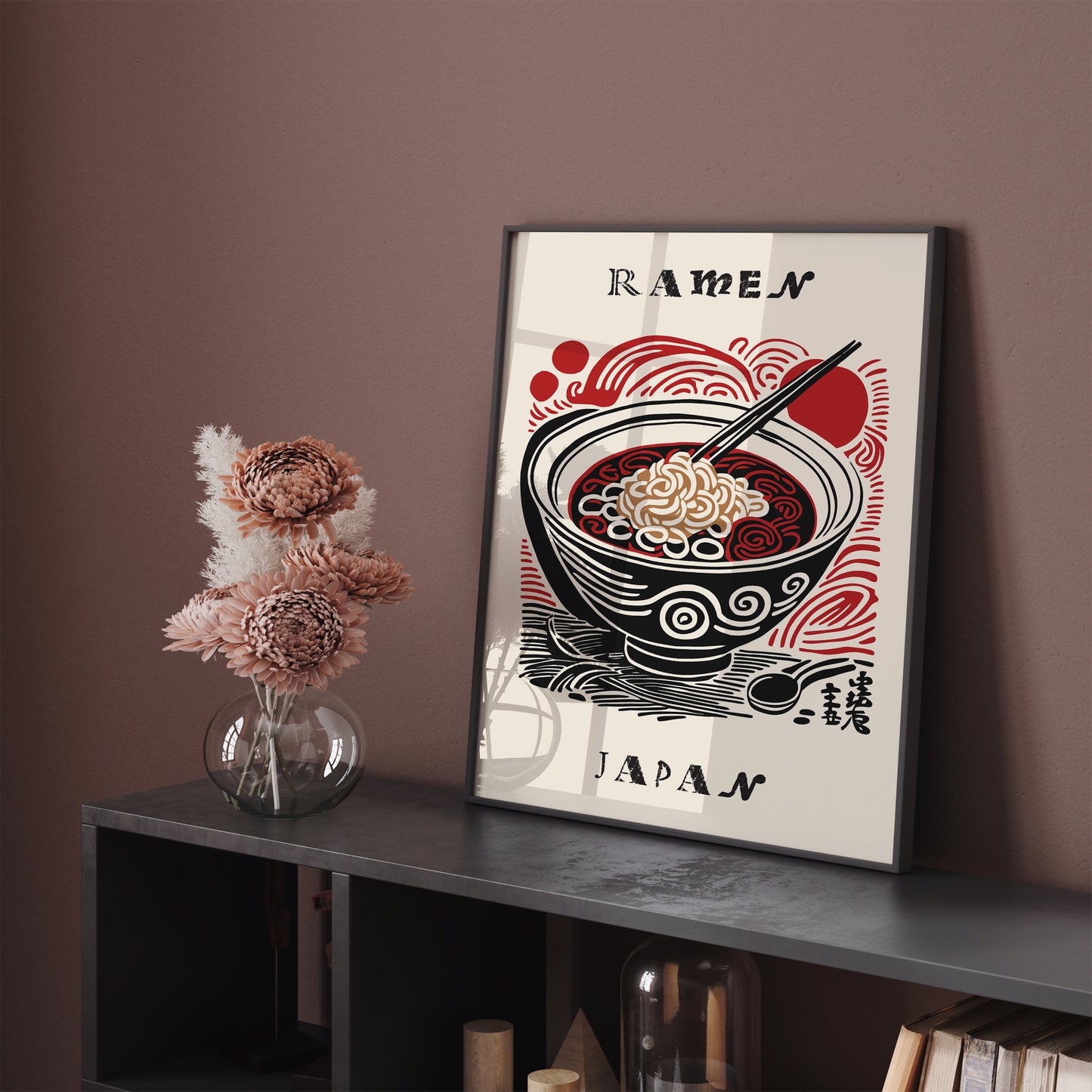 Ramen Soup Japanese Kitchen Poster