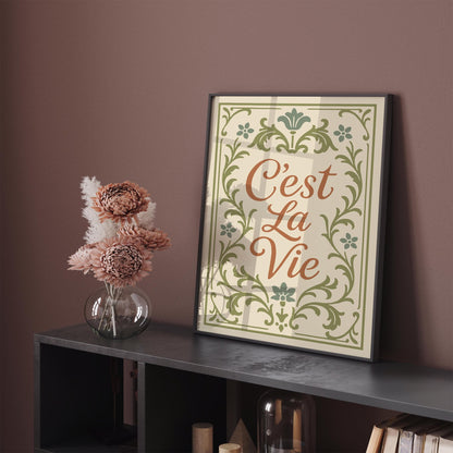 C'est La Vie Poster - Château Core Aesthetic Print