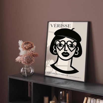 Girl with Heart-Shaped Glasses – Verisse Galerie Rousselet Print