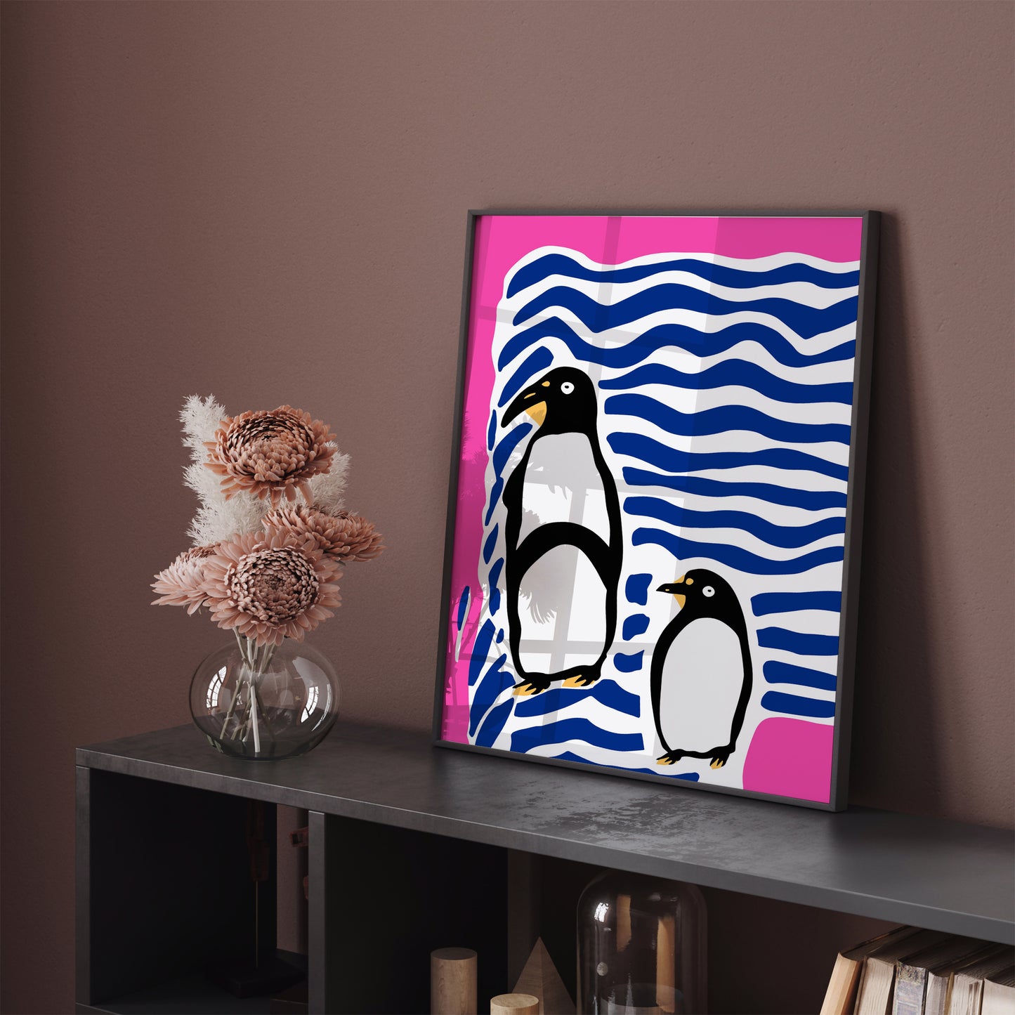 Cute Penguins Artistic Wall Art Print