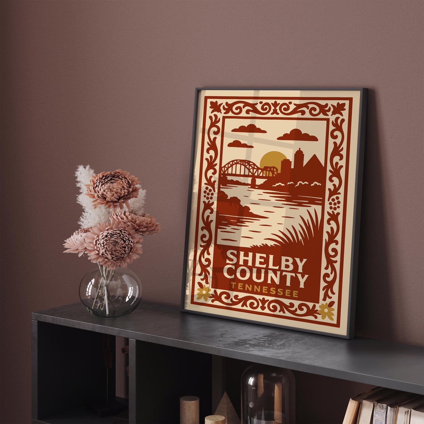 Shelby County Tennessee Travel Poster