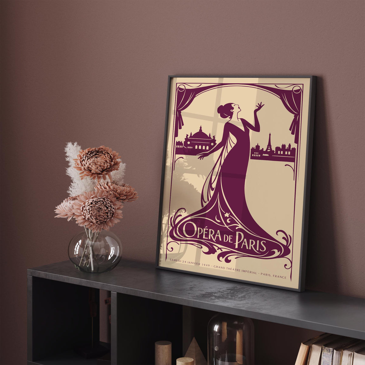 Opera de Paris French Music Poster