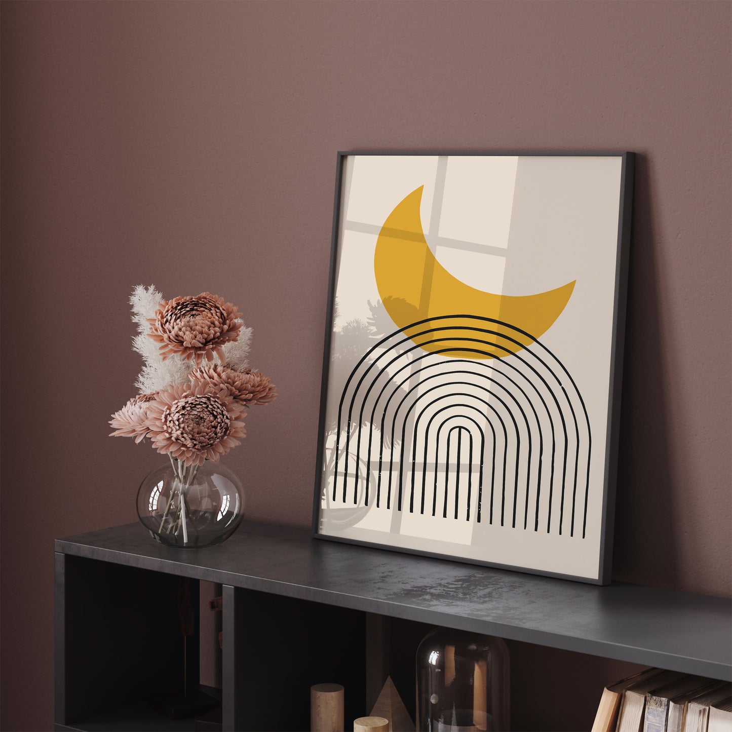 Moon Minimalist Art Print 2025