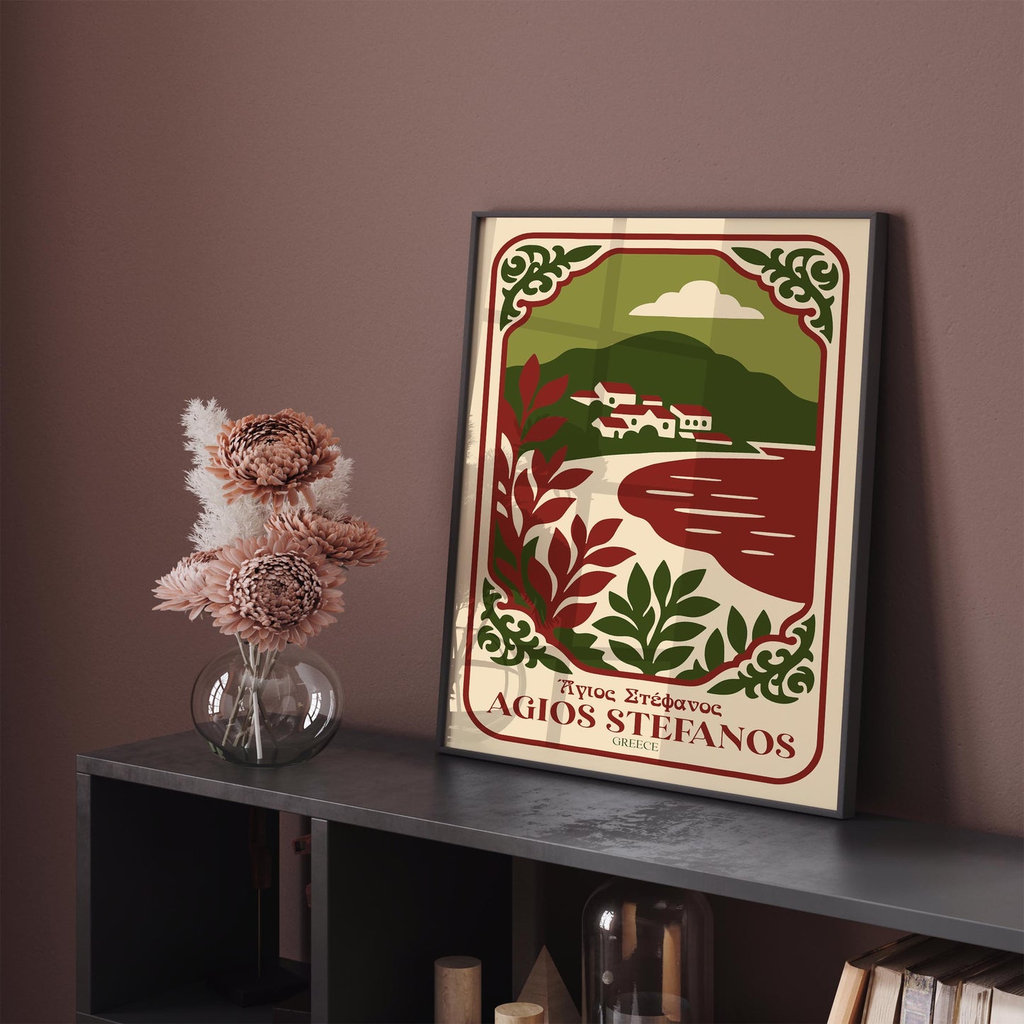 Agios Stefanos Greece Poster