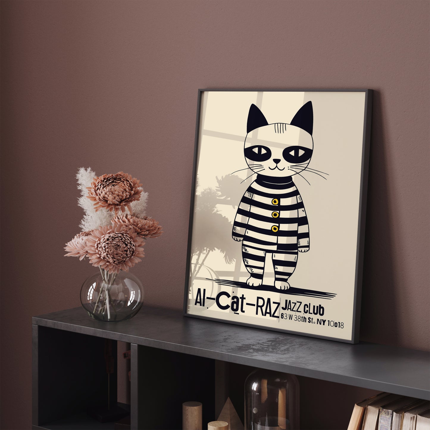 Al-Cat-Raz Jazz Club NYC Poster