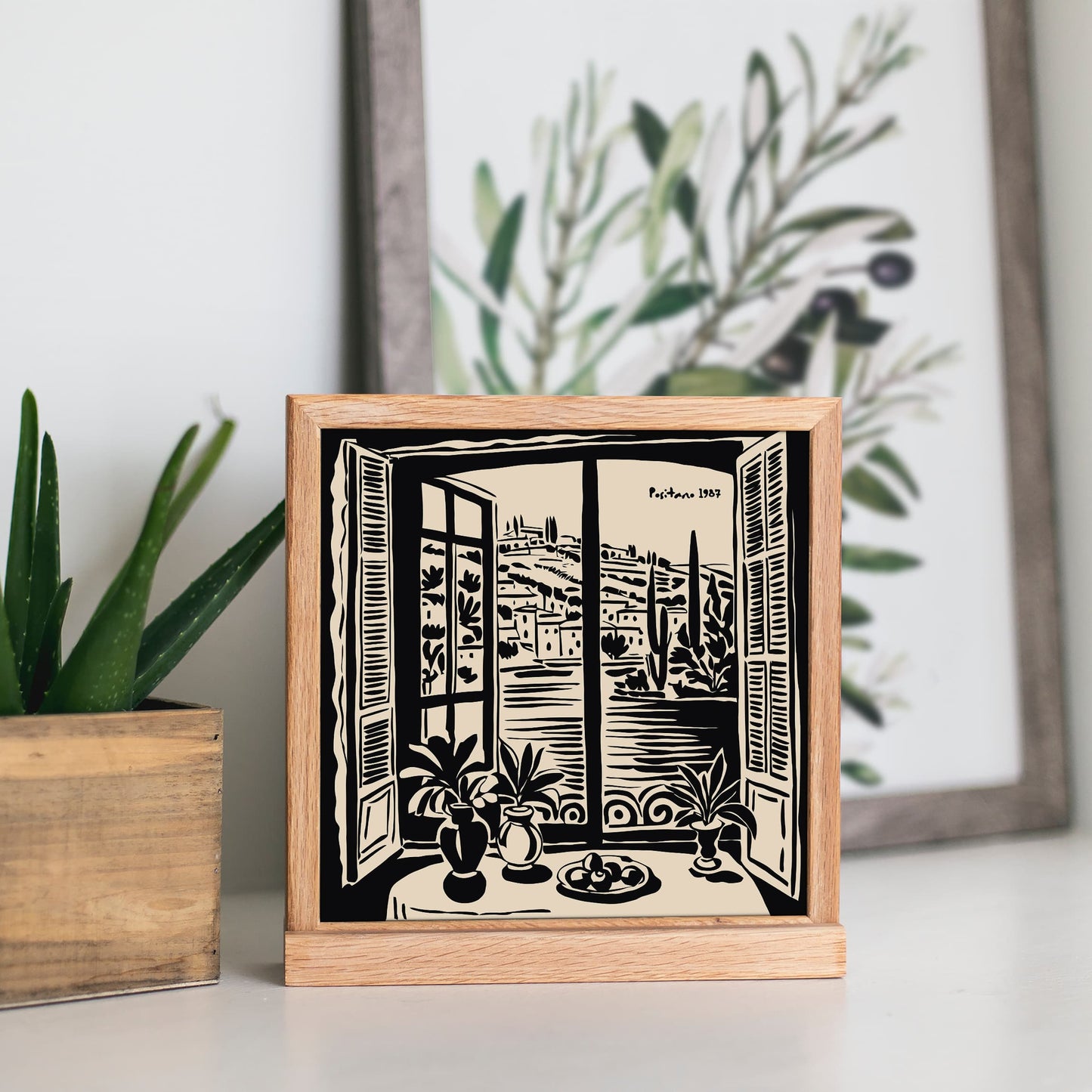 Positano Coastal Wall Art Print