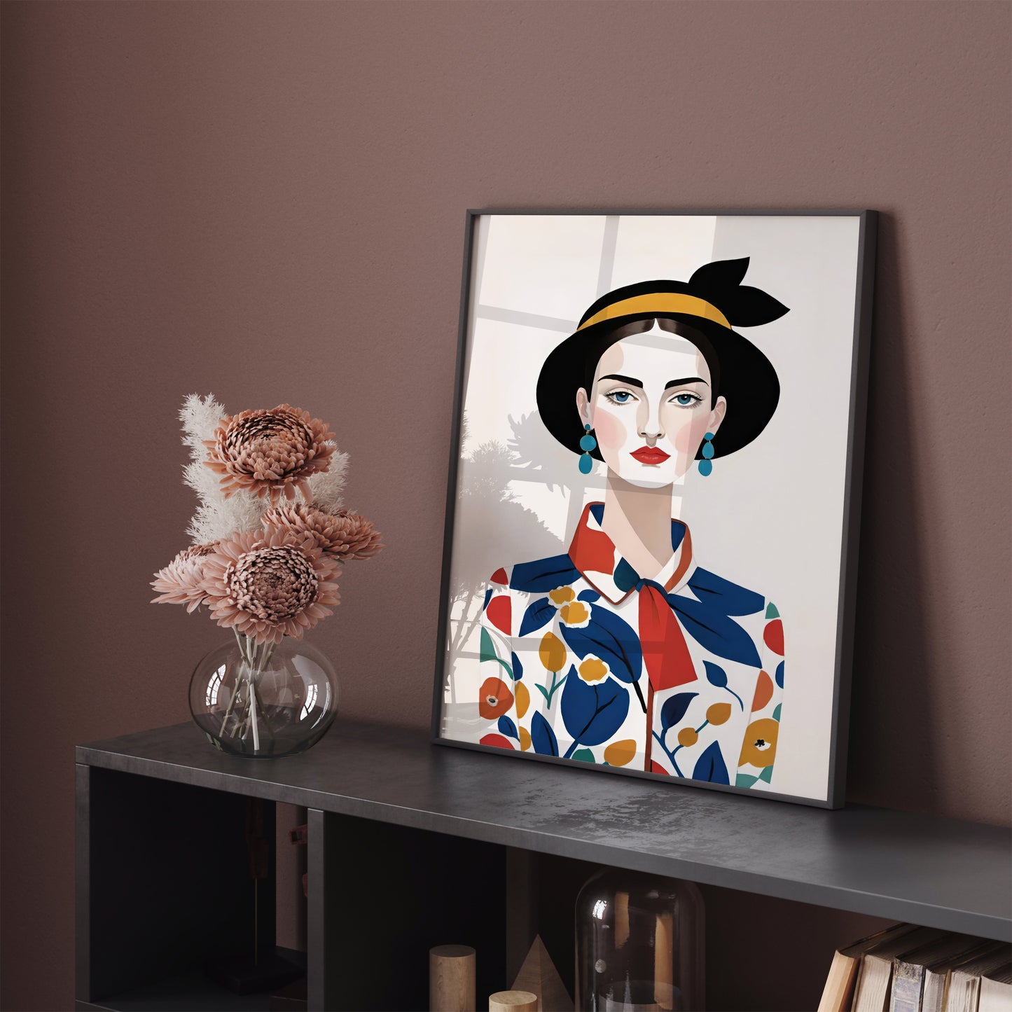 Vintage Fashion Woman Portrait Wall Art