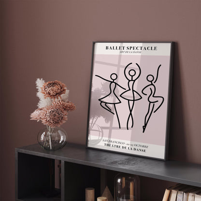 Ballet Spectacle Poster Dance Music Print