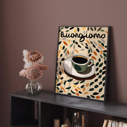 Buongiorno Coffee Art Print