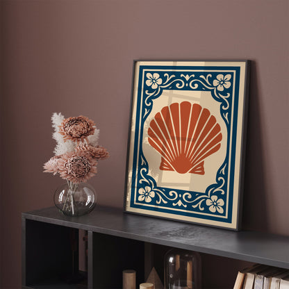 Rococo Seashell Art Print