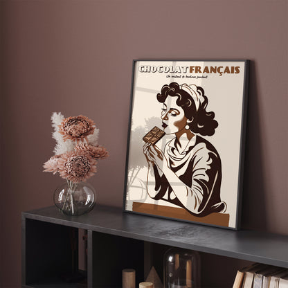 French Chocolate Vintage Poster