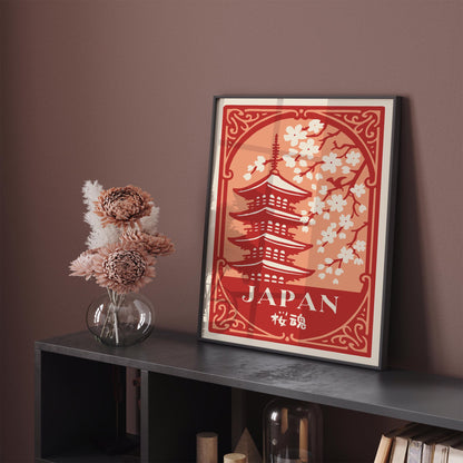 Soul of Sakura Japan Travel Poster