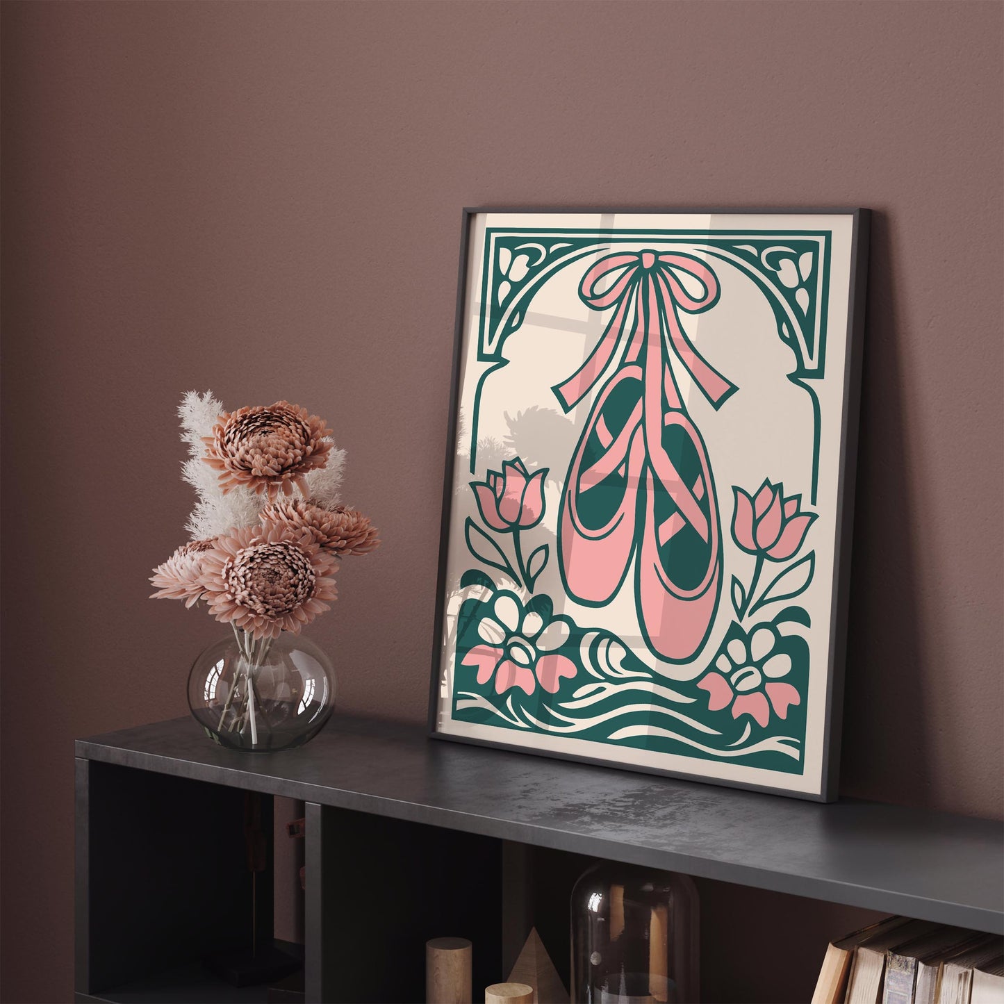 Ballet Shoes Poster Pointe Wall Art Print