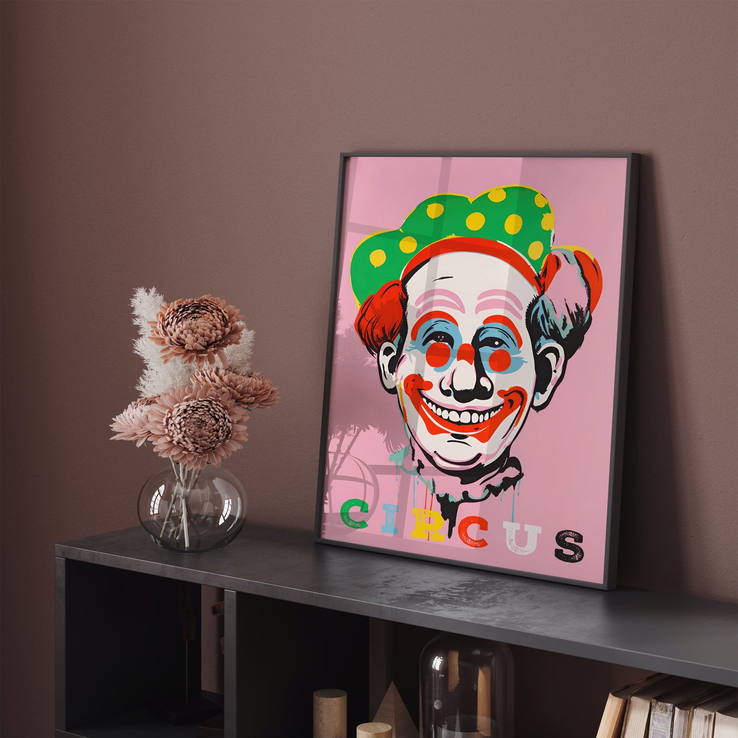 Vintage Circus Poster - Retro Clown Art Print