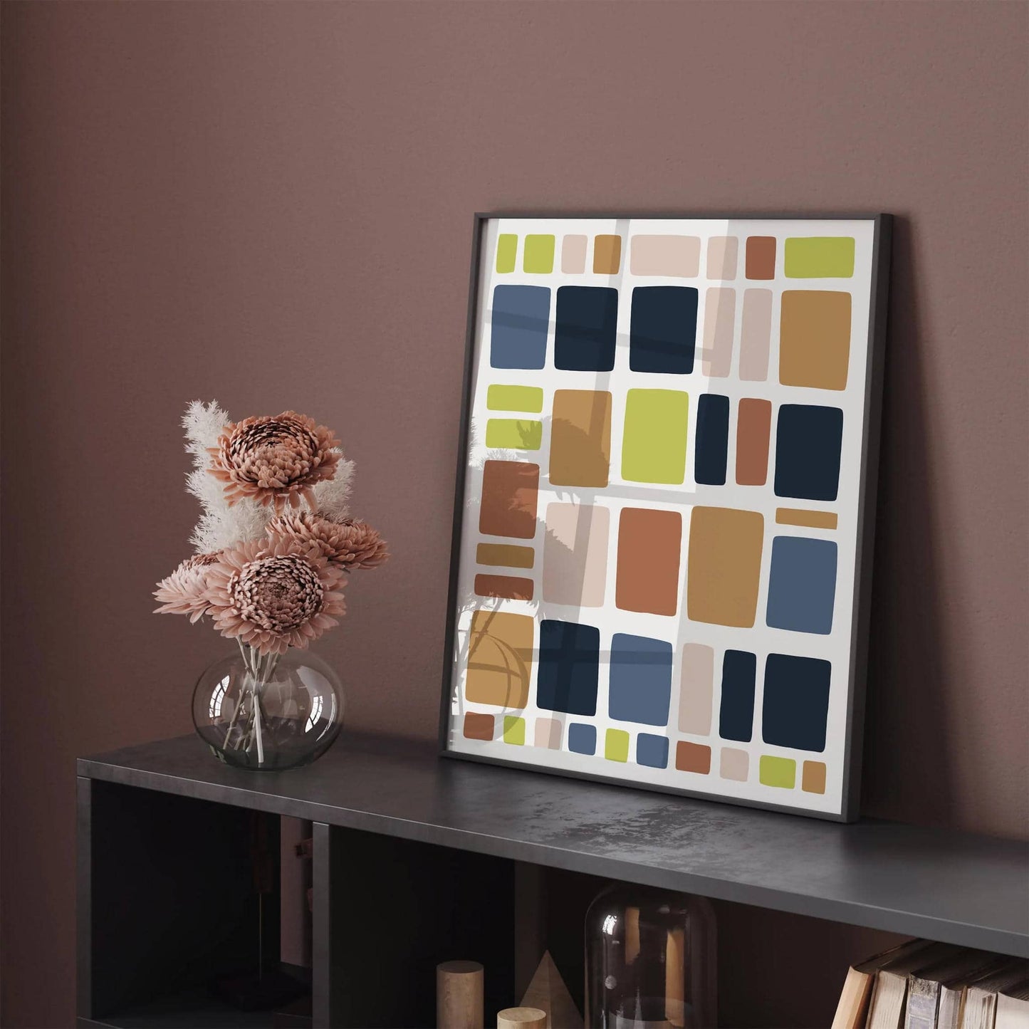 Abstract Aesthetic Colorblocks Art Print