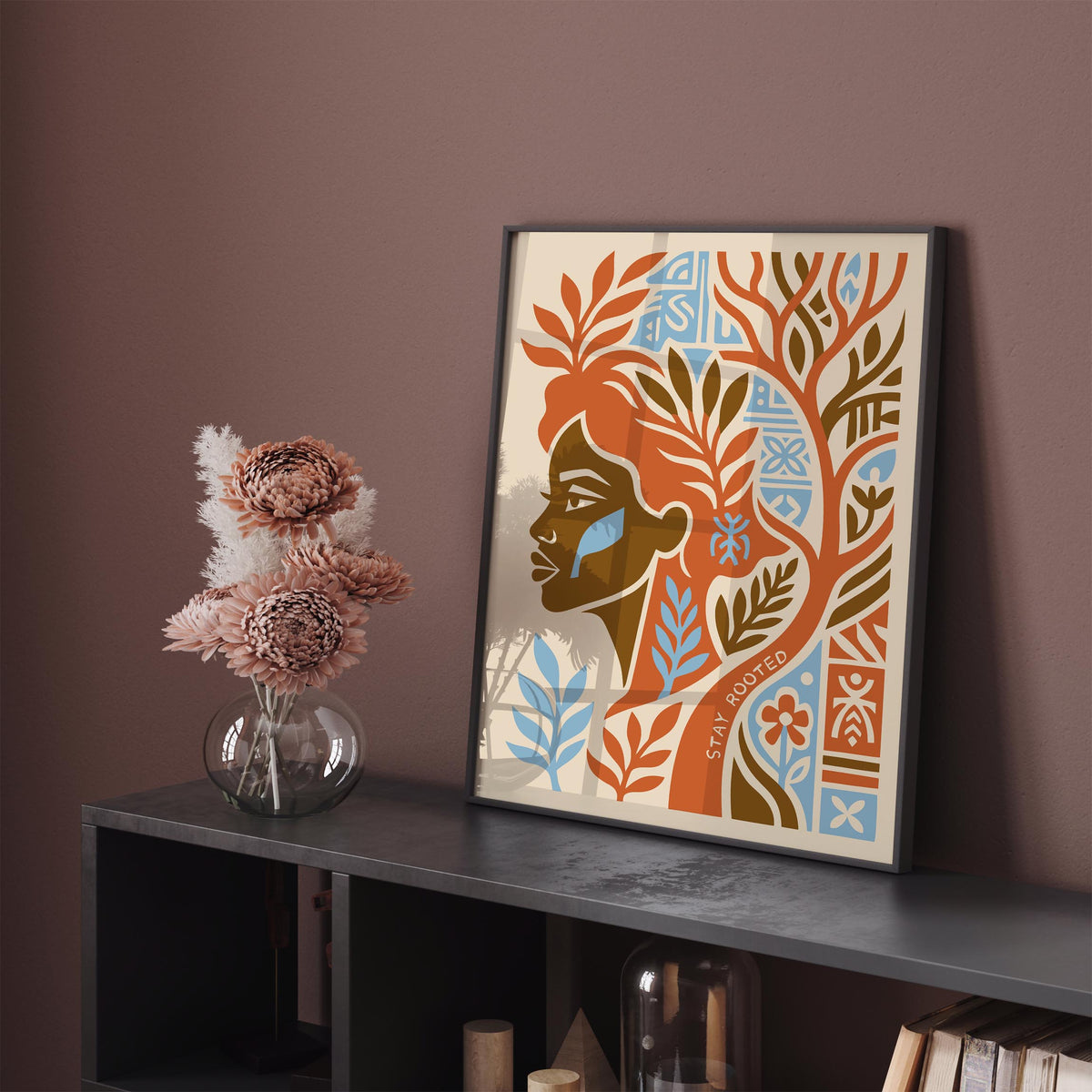 Stay Rooted Afrohemian Poster