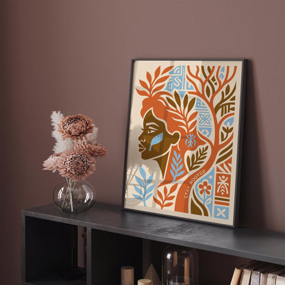 Stay Rooted Afrohemian Poster
