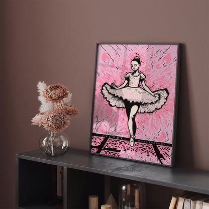 French Ballerina Vintage Wall Art