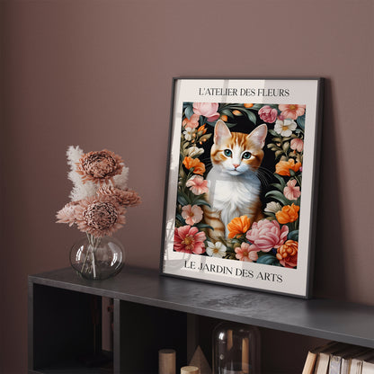 Victorian Cat Art Print