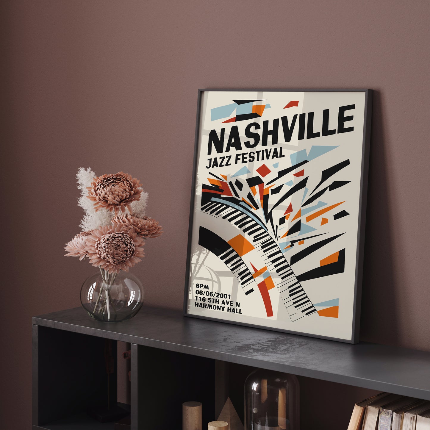 Nashville Jazz Festival Modern Art Print