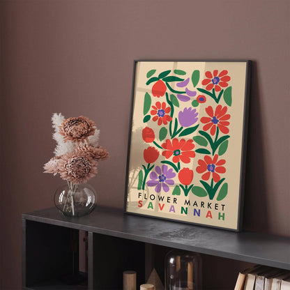 Savannah Flower Market Poster