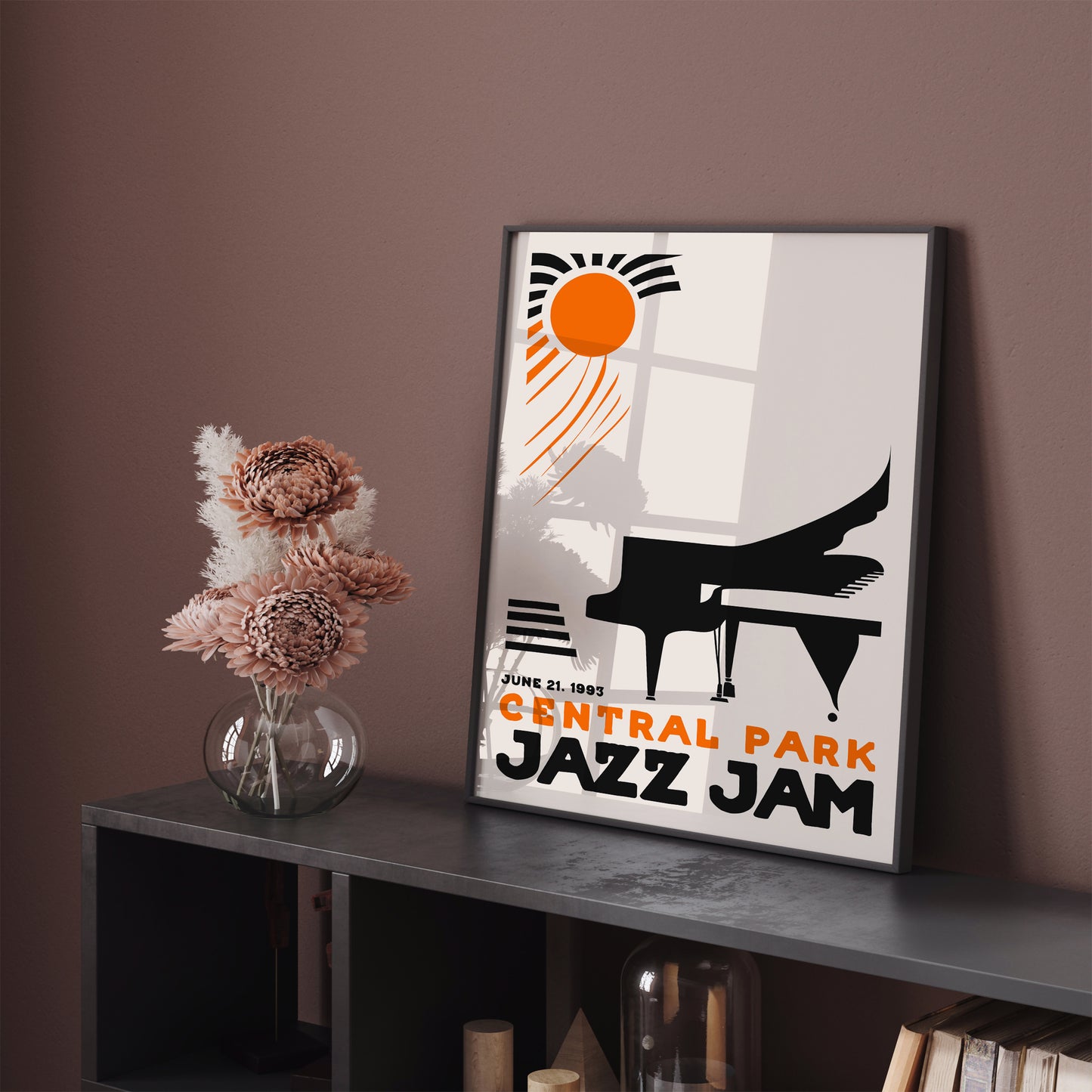 Central Park Jazz Jam Minimal Poster