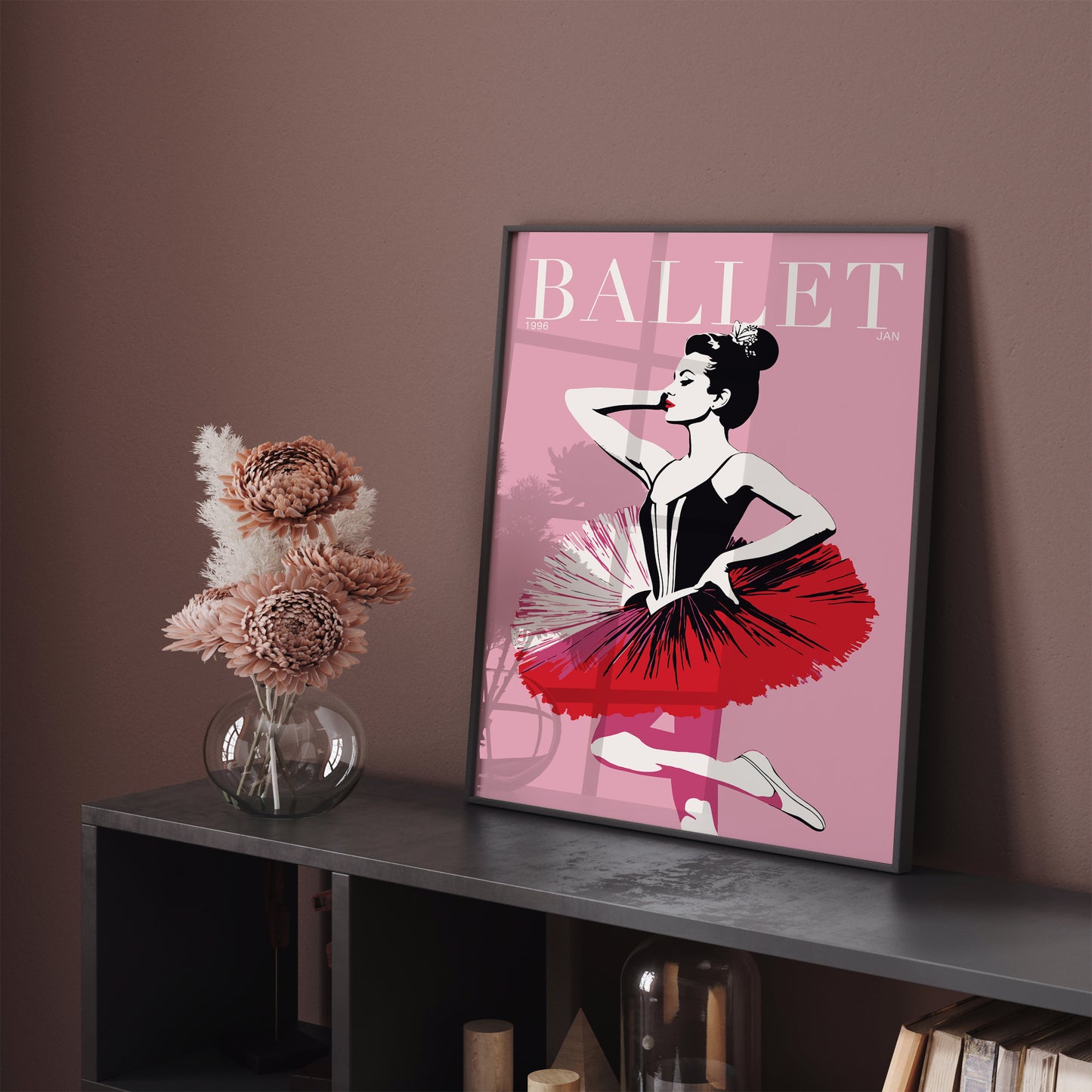 Ballet Magazine Cover Pink Poster