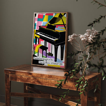 Festival International De Jazz 1985 Grand Piano Poster