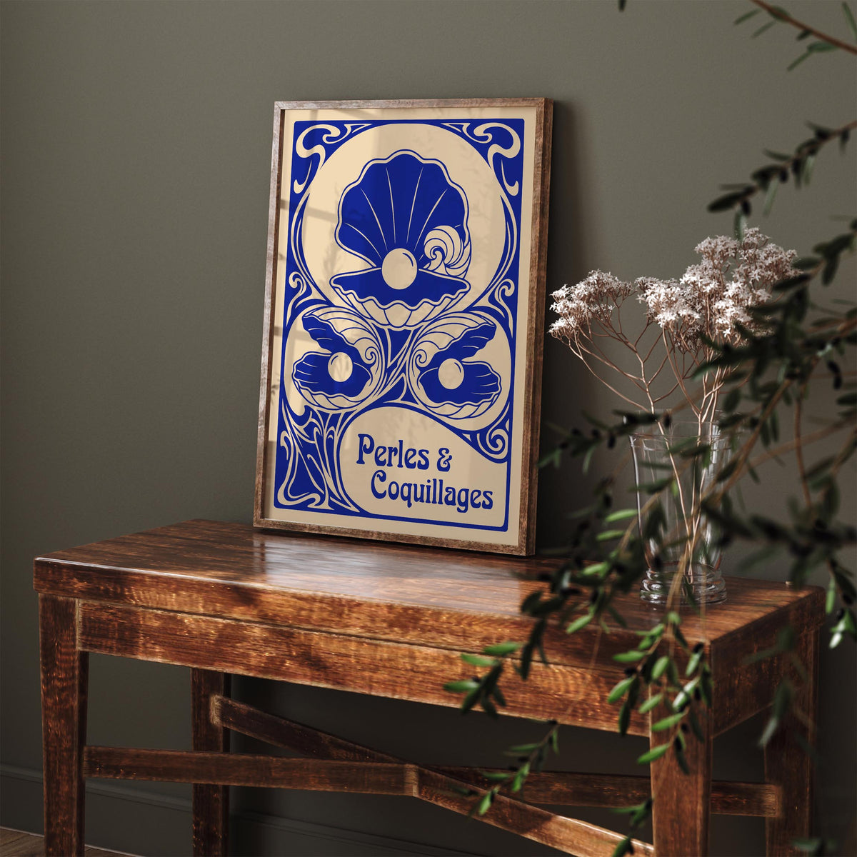 Vintage Seashells Poster